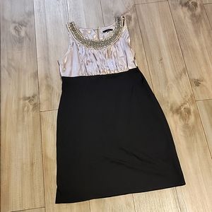 Tiana B. Gold and Black Dress Size 14